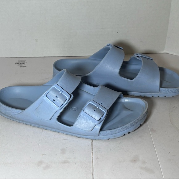 Birkenstock Light Blue Slide Sandals size 10. - Picture 1 of 4
